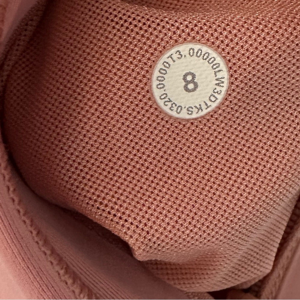 Lululemon Break a Trail 1/2 Zip Hoodie Pink Pastel Sz 8 - Picture 11 of 12